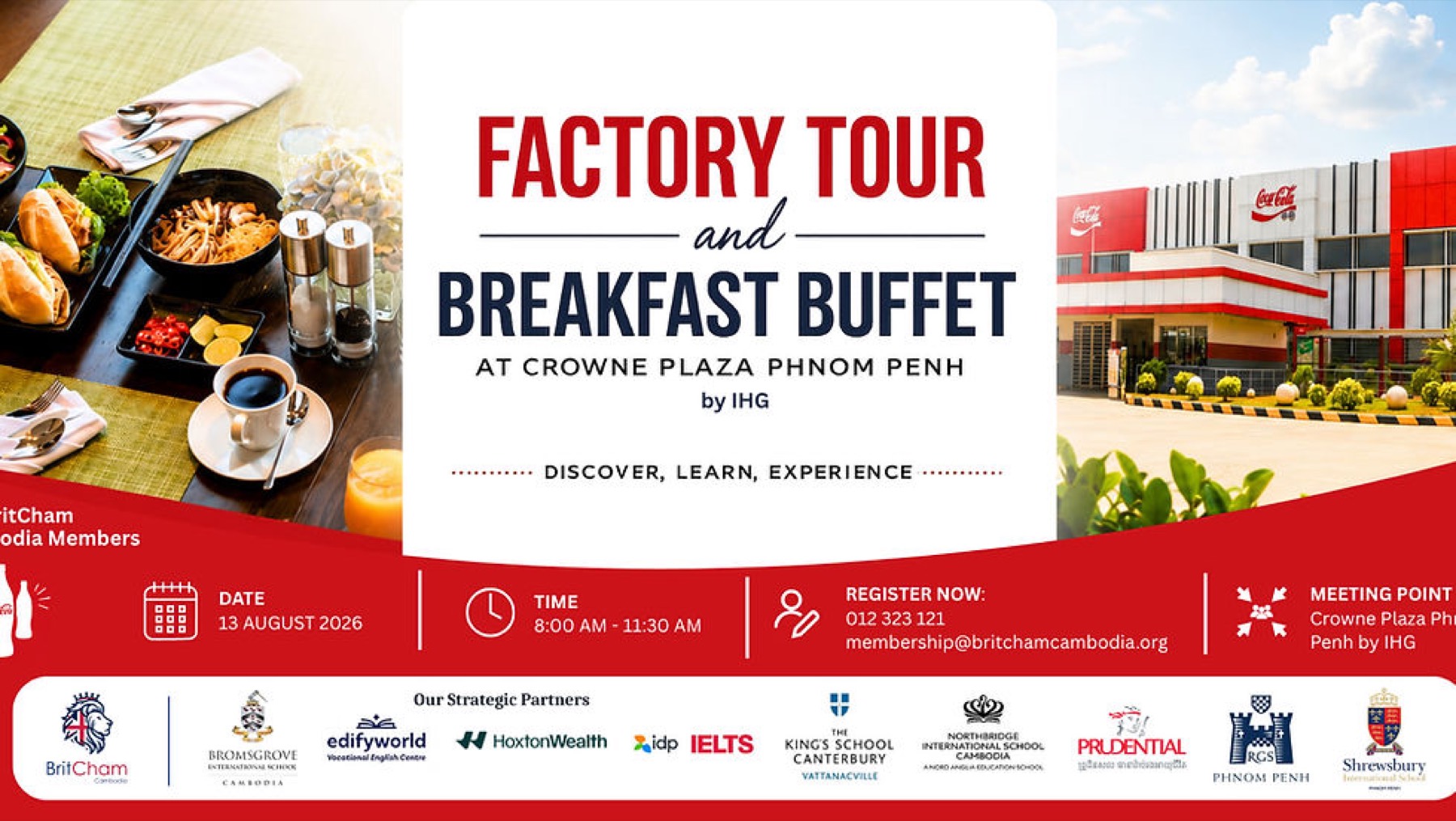 Factory Tour and Breakfast Buffet at the Coca-Cola factory, event artwork