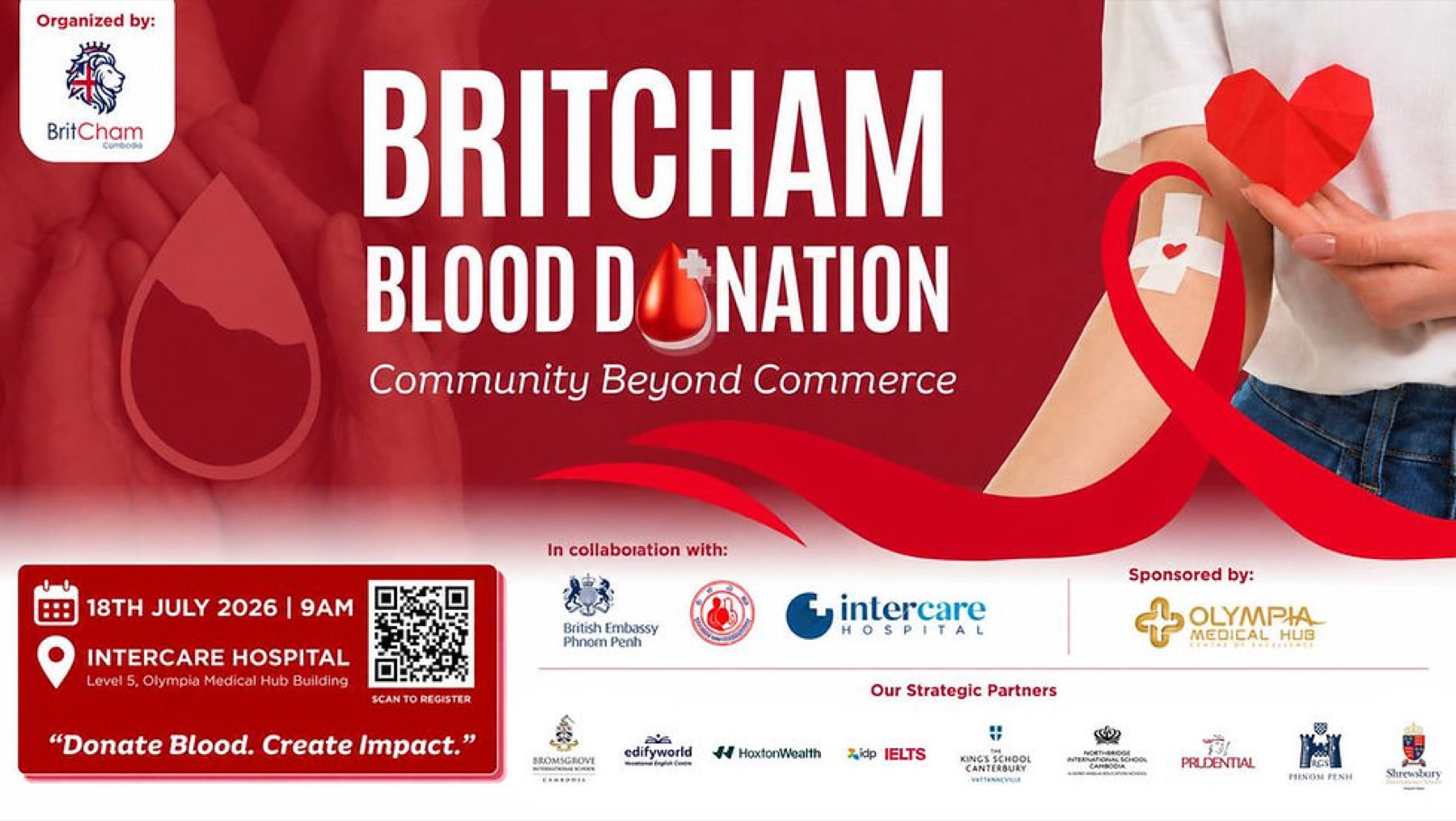 BritCham Blood Donation event artwork